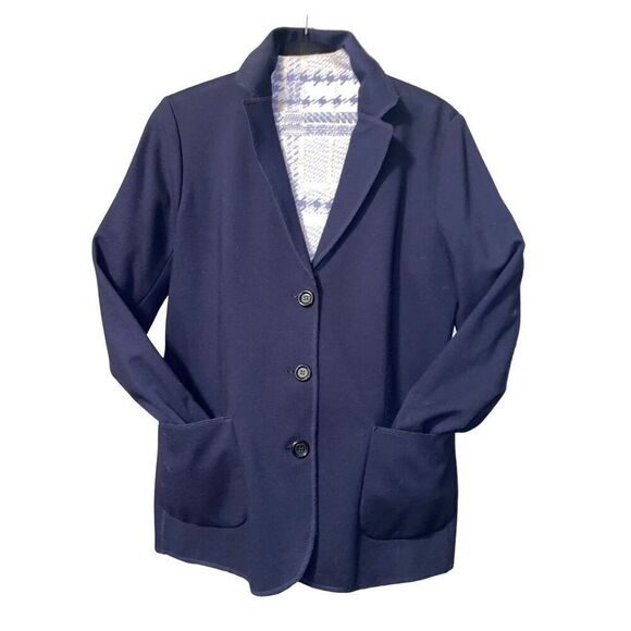 Rachel Zoe Large Houndstooth Knit Mock Turtleneck Fitted Sweater - Picture 11 of 13